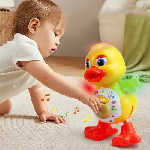 Canard musical lumineux pour stimuler bébé