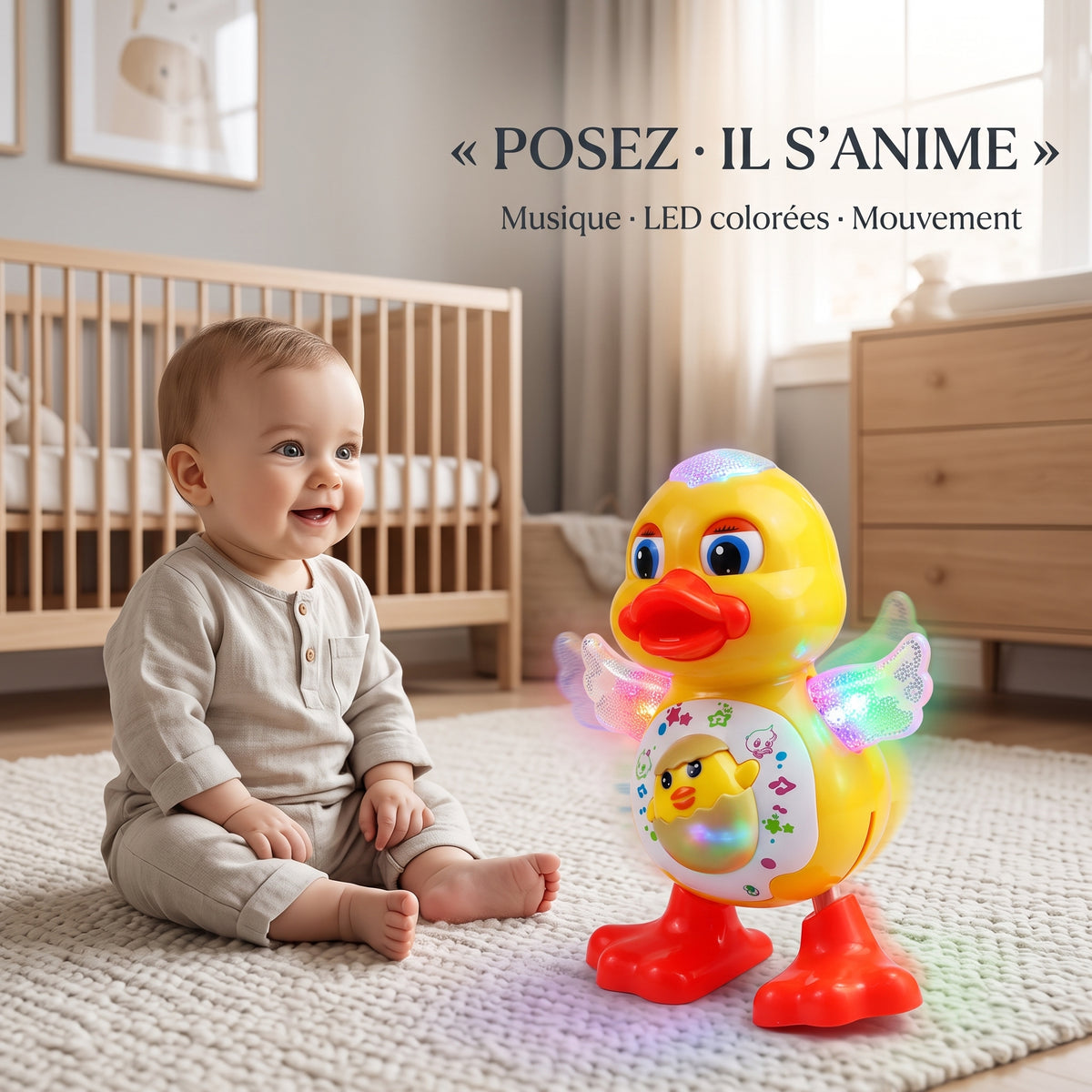 Vous le posez au sol, il démarre.