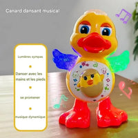 Jouet canard qui danse pour bébé avec sons et lumières