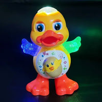 Jouet d’éveil bébé canard lumineux et musical