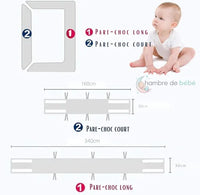Tour de lit bébé respirant étoile assurant confort et sécurité pendant le sommeil