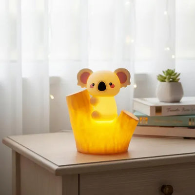 Veilleuse bébé koala rechargeable avec lumière douce et couleurs apaisantes pour nuits sereines