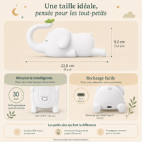 🐘 Veilleuse Bébé Éléphant – Lampe LED Tactile pour des Nuits Sereines