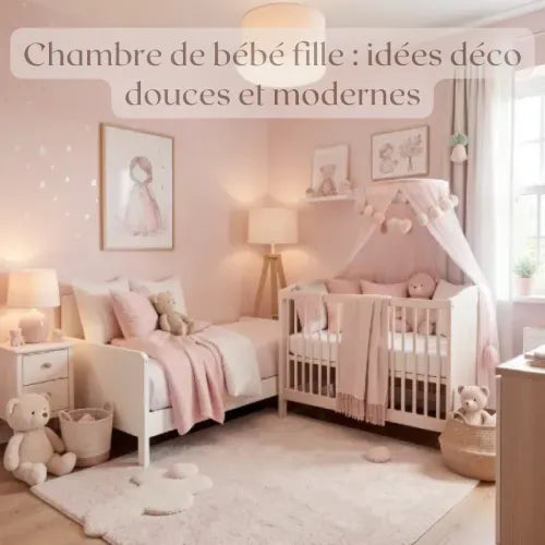 Chambre de bébé fille : idées déco douces et modernes